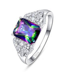 Mystic Fire Topaz Ring - 925 Sterling SilverRing6