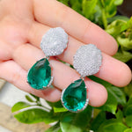 Luxury Bridal and Party Emerald EarringsEarrings