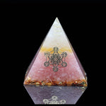 Orgone Rose Quartz Crystal PyramidHome Decor5cm