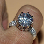 8ct Luxury Big White Topaz Ring - 925 Sterling SilverRing