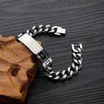 Cross WWJD Stainless Steel Wristband BraceletsBracelet