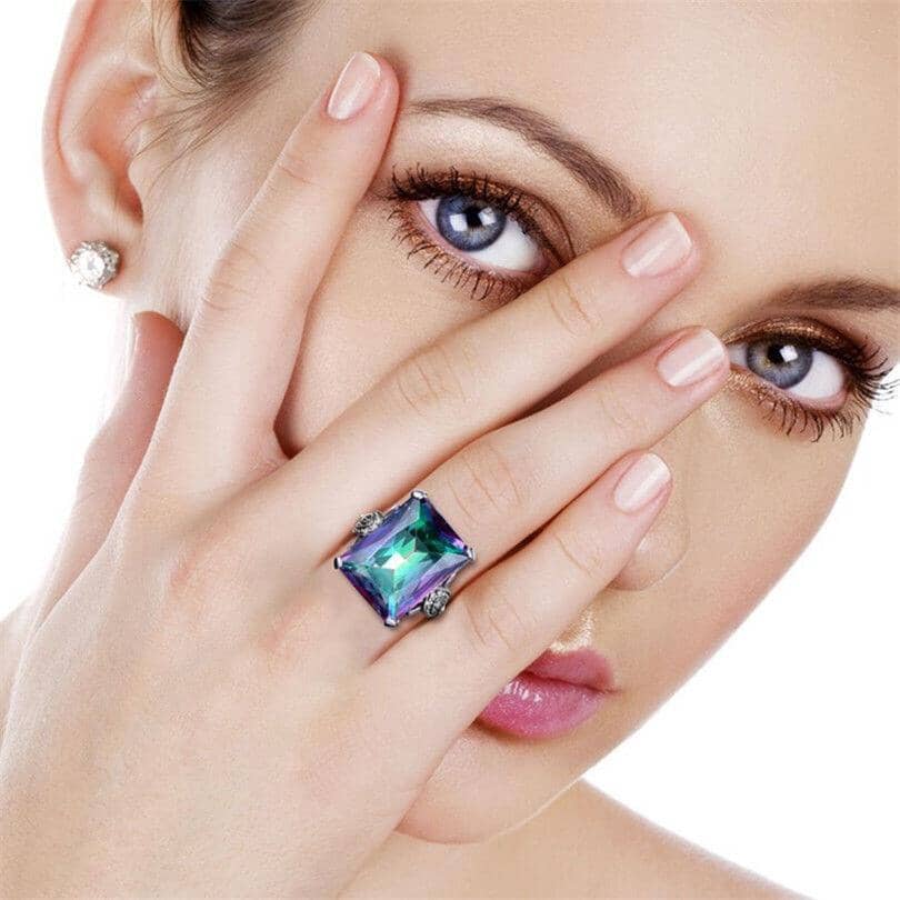 Enormous Rainbow Mystic Topaz RingRing