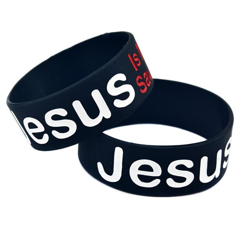 WWJD Fashion Jesus is My Savior Silicone BraceletBracelet