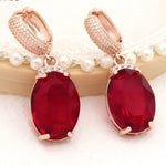 Large Lovely Pink Opal Dangle Earrings - 585 Rose GoldEarrings