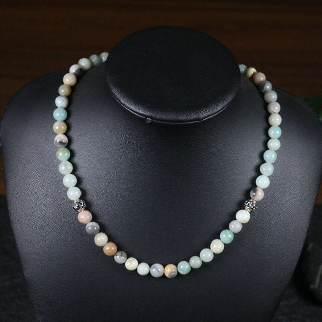 Natural Stone Meditation Beads NecklaceNecklaceAmazonite