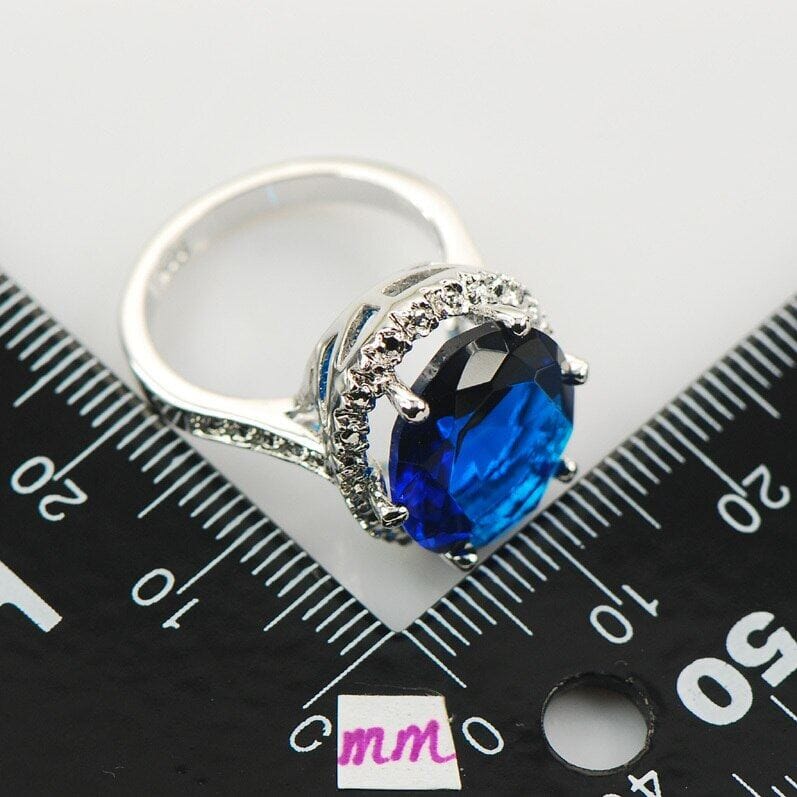 Pretty Elegant Sapphire Fashion Ring - 925 Sterling SilverRing