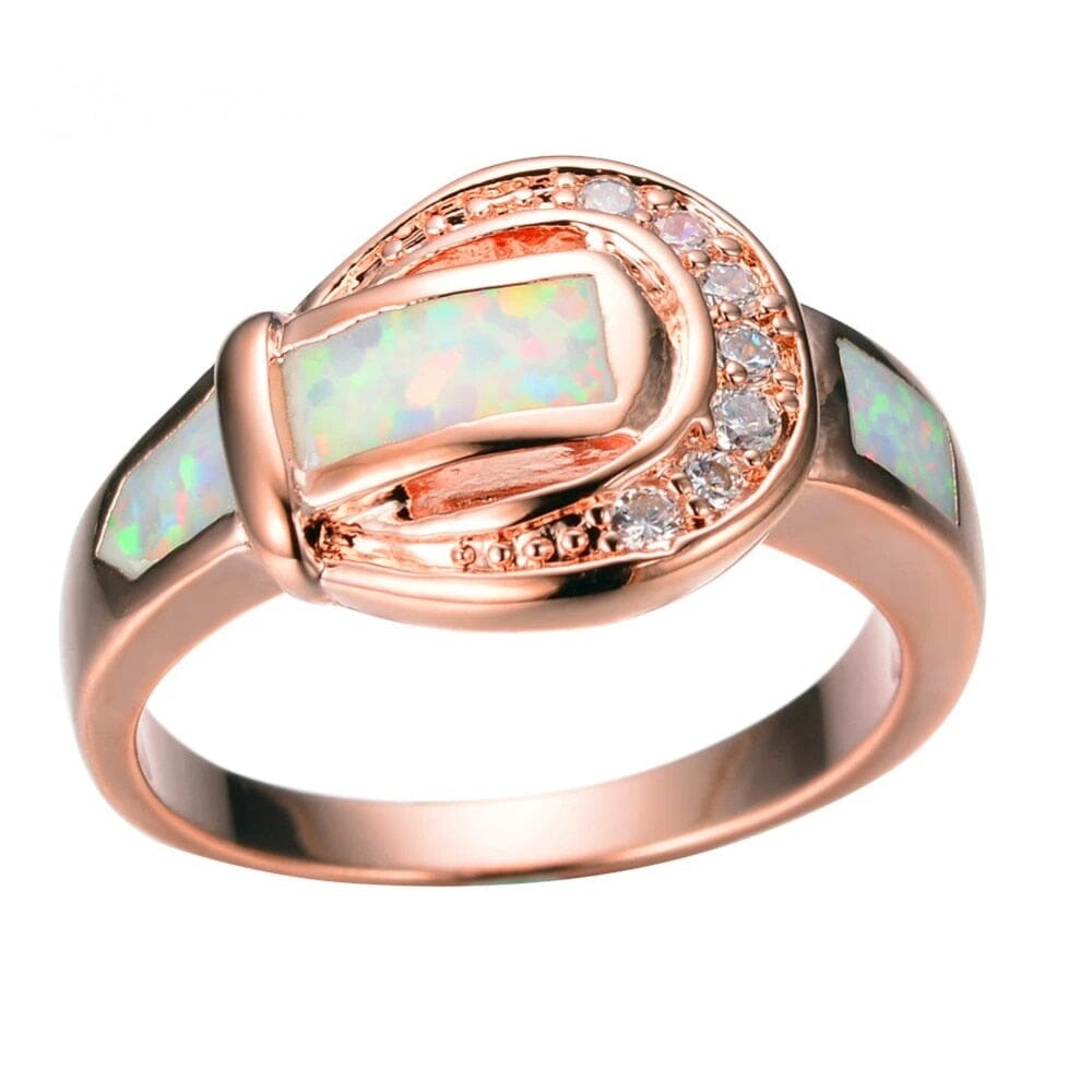 Fire Opal Rose Gold RingRing