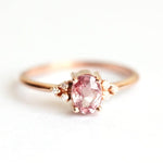 Romantic Pink Princess Rose Gold Color RingRing