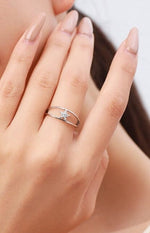 Intertwined Stars Silver RingRing