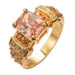 Champagne Crystal Zircon RingRing