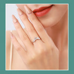 Sparkling Crystal Crown Silver and Gold RingRing