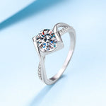 Heart Round Setting 925 Sterling Silver RingRing
