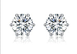 Six Claws Round Cut Diamond Stud EarringsEarrings