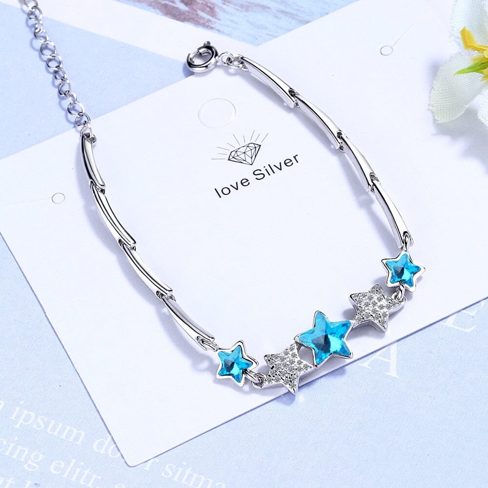 Blue Pentagonal Star Eternal BraceletBracelet