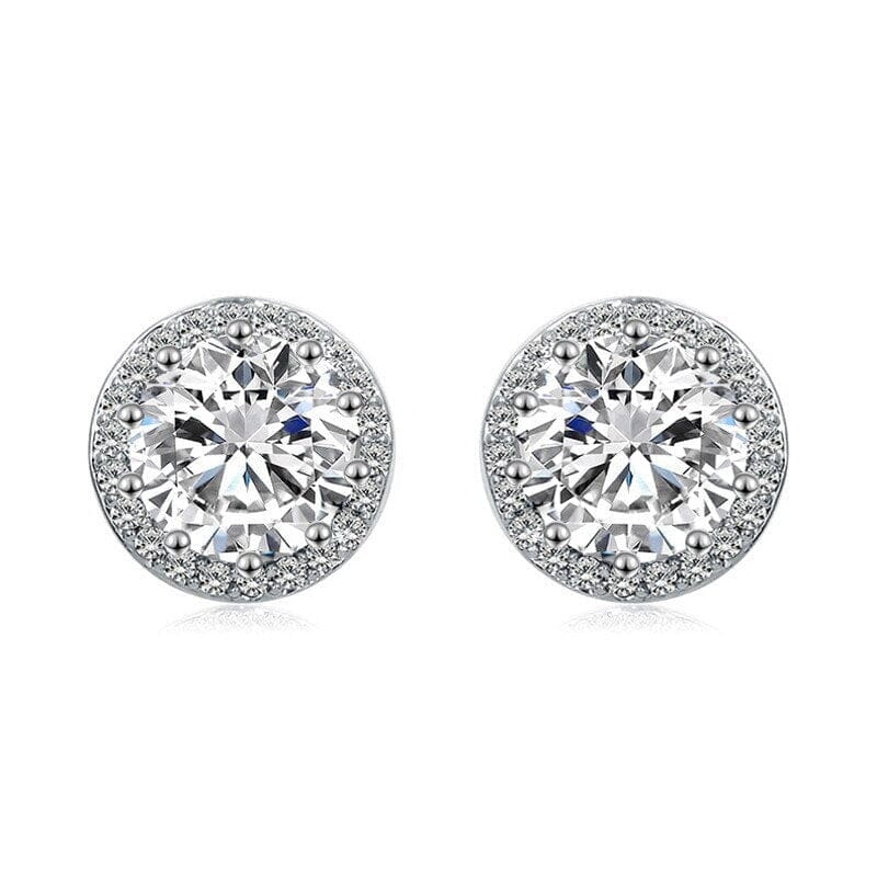 Solitaire Moissanite Stud EarringsEarrings