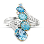 Classic Female Turquoise Oval Ring