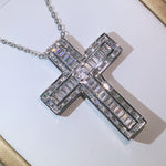 Silver Cross Pendant NecklaceNecklace