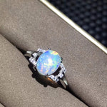 Change Fire Color Mysterious Opal Adjustable Ring