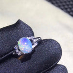 Change Fire Color Mysterious Opal Adjustable Ring