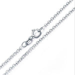 Solitaire 925 Sterling Silver NecklaceNecklace