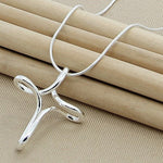 Cross Pendant 16-30 Inch Snake Chain Necklace - 925 Sterling Silver