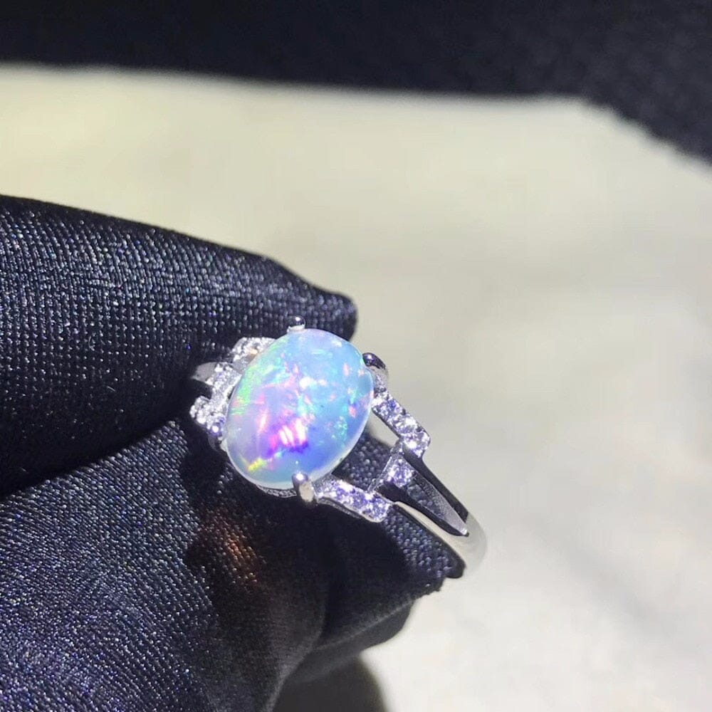 Change Fire Color Mysterious Opal Adjustable Ring