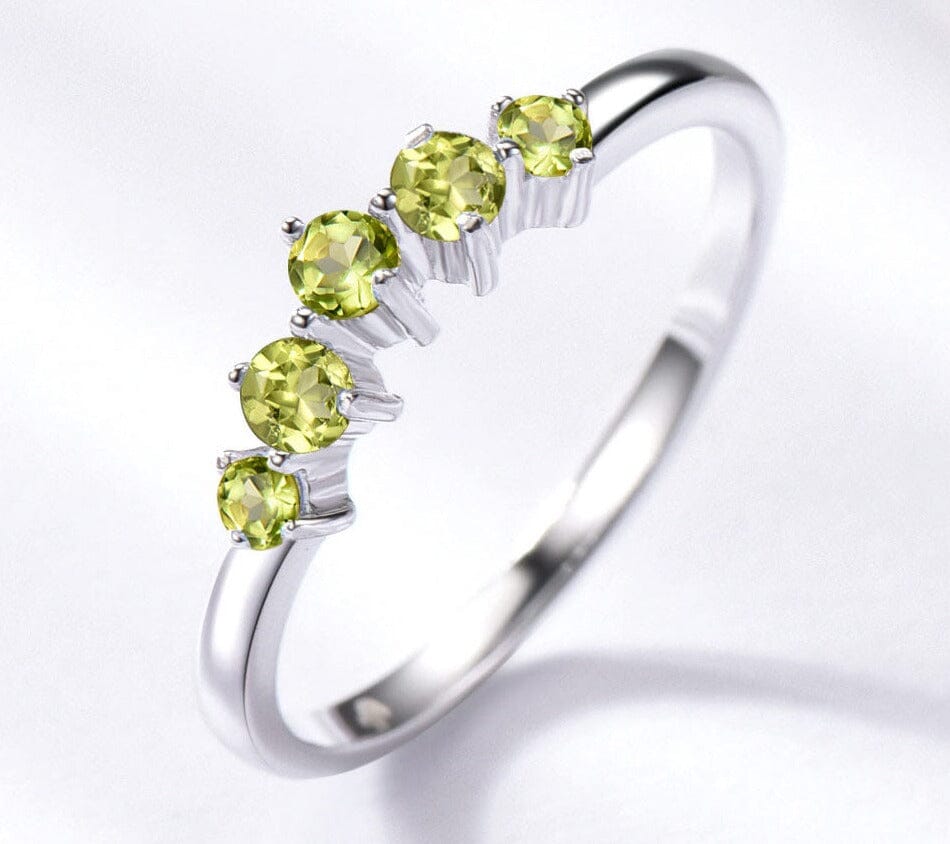Peridot, Amethyst and Blue Topaz Silver RingRing
