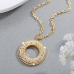 Arabic Inscribed Circlet Pendant NecklaceNecklace