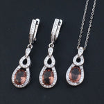 Created Zultanite Gemstone Jewelry Set Color Change - 100% 925 Silver Sterling