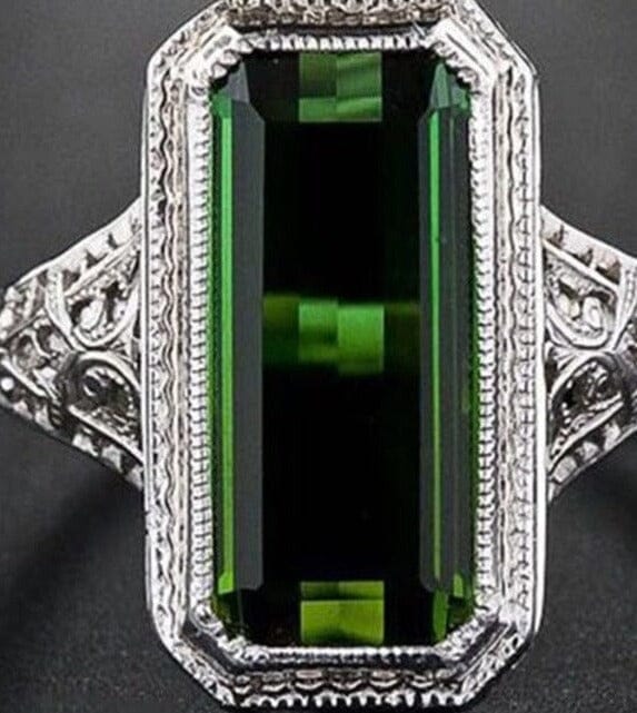 Huge Square Emerald Gemstone RingRing6
