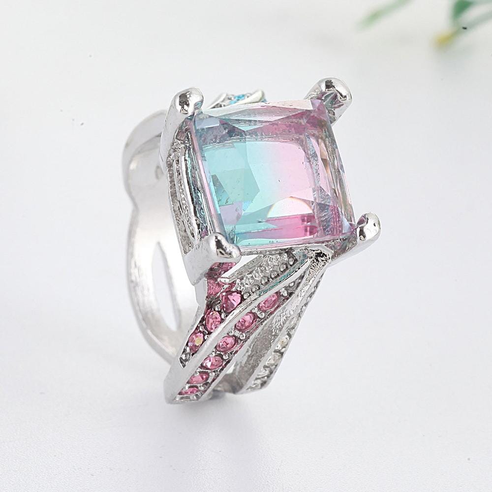 Dream Girl Pink Blue Crystal Ring