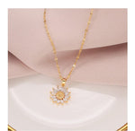 Gold Plated Sunflower NecklaceNecklace