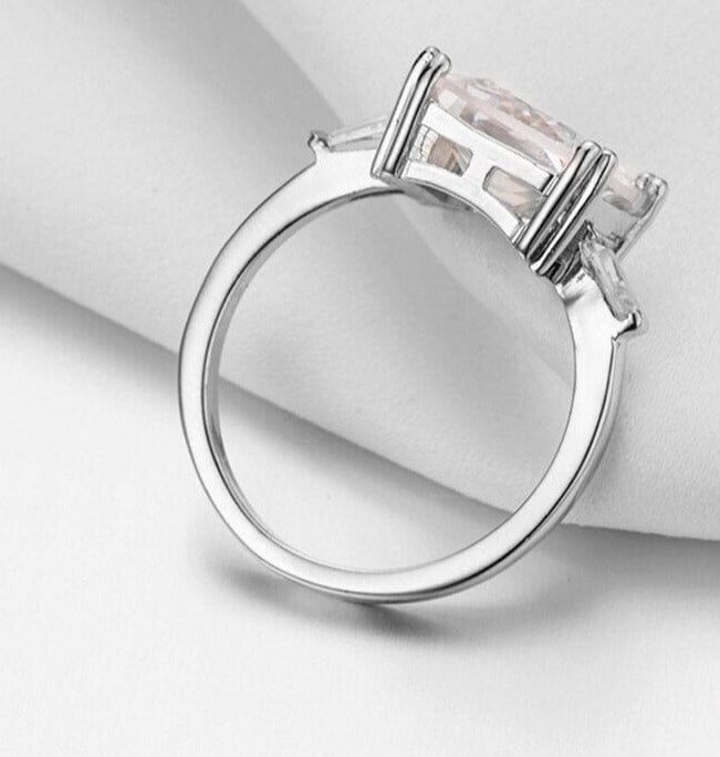 Square Diamond Silver RingRing