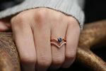 Trendy Simple Classic Double Layer Ring