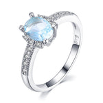Square Blue Clear Ring6A