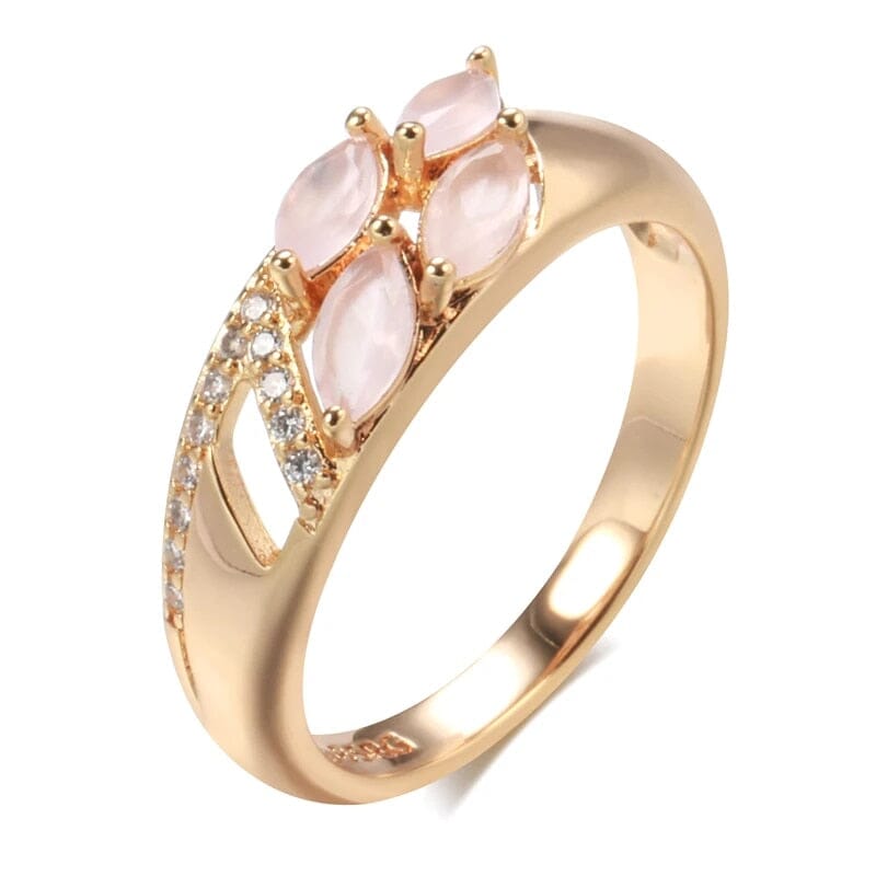 White Fire Opal Gold RingRing