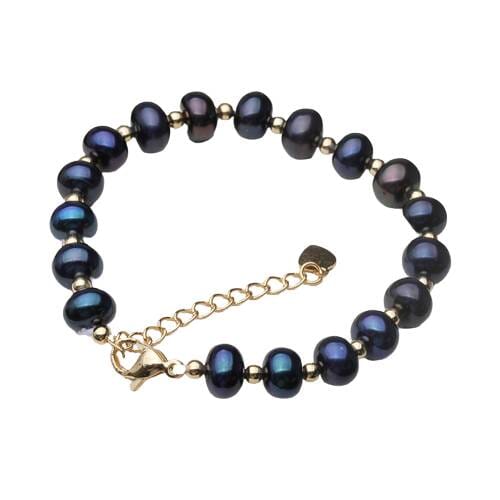 Fashion Freshwater Black Pearl Adjustable BraceletBracelet