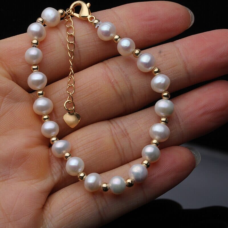 Fashion Freshwater Black Pearl Adjustable BraceletBraceletwhite pearl bracelet