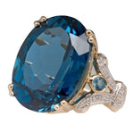 Luxurious 14k Gold Blue Sapphire RingRing6