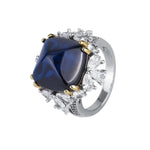 Sugar Tower Sapphire 925 Sterling Silver RingRing5