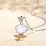 925 Sterling Silver Puka Shell Pendant NecklaceNecklace