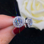 Solitaire Moissanite Stud EarringsEarrings