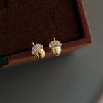 Rabbit, Leaf, Pinecone and Cat Crystal Stud EarringsEarringsPine Cones 1