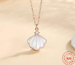 925 Sterling Silver Puka Shell Pendant NecklaceNecklace