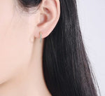 Diamond Little Hoop EarringsEarrings