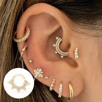1 Piece Luxury Diamond Hook Earring Ear StudsEarrings
