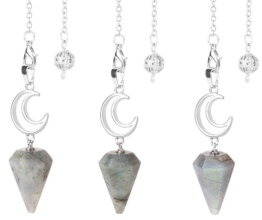 Cone Crystals Moon Pendulum PendantPendulumSpectrolite