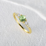 Fresh Mint Green Diamond RingRing