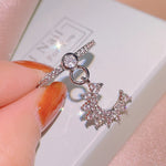 Moon Drop Diamond Silver RingRing6