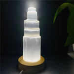 6-20cm Natural Selenite Lamp White Crystal Home Decor CollectionB1 6CM